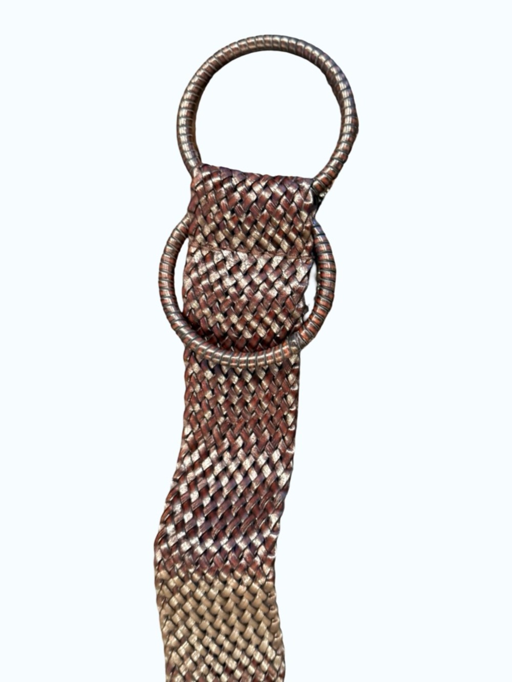 Men's Leather Belts - Brown and Black Braided and Smooth Styles - Picture 8 of 17